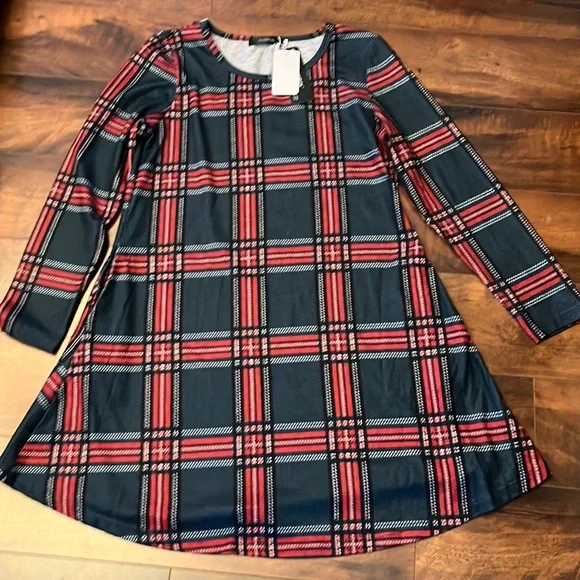 flared peplum dress Black Peplum Flared Dress L main image 0